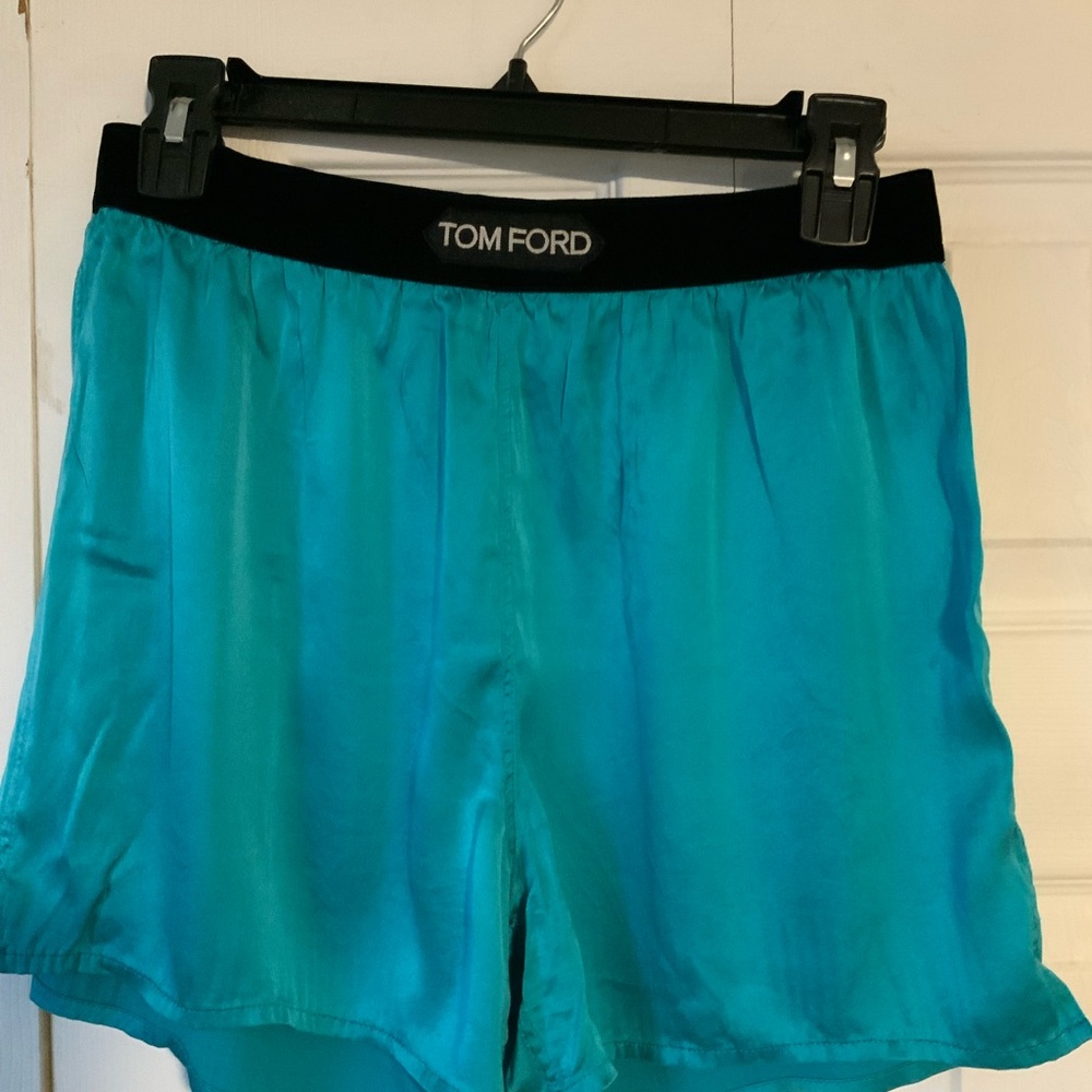 Tom Ford Vibrant Blue Satin Shorts